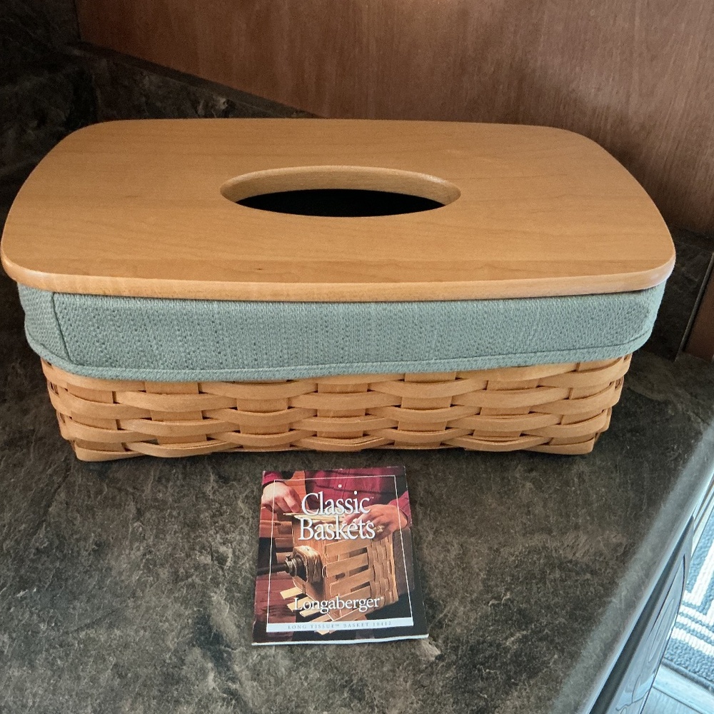 Longaberger Long Tissue Basket Set
